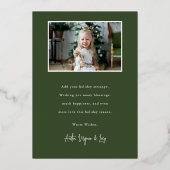 Kaart voor prettige kerstfeestdag Folie (Achterkant)