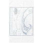 kaart voor provincetown Cape Cod Tafelkleed (Voorkant)