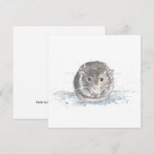 Kaart voor rattenratten (Voorkant / Achterkant)