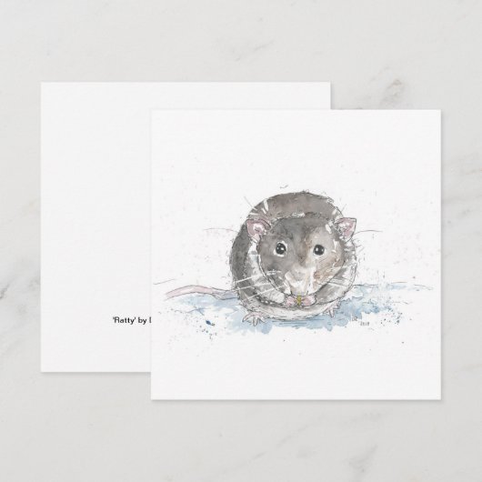 Kaart voor rattenratten (Voorkant / Achterkant)