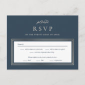 Kaart voor reactie op posh Border Wedding RSVP Rep (Voorkant)