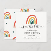 Kaart voor regenboogbruiloft (Voorkant / Achterkant)