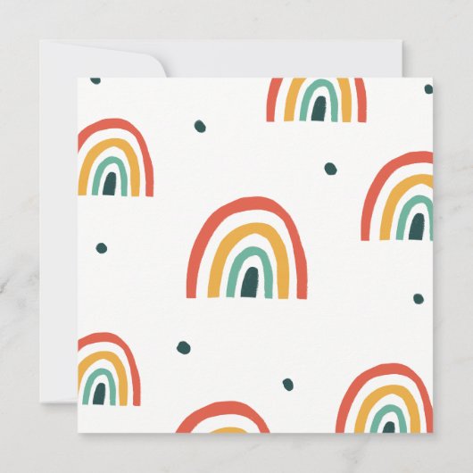 Kaart voor regenboogbruiloft (Achterkant)