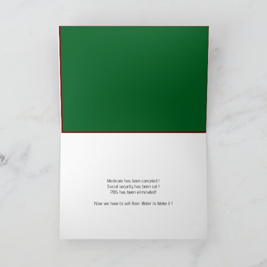 Kaart voor regenuitverkoop (Binnen)