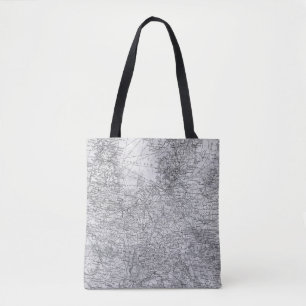 kaart voor reizen in Midden-Europa Tote Bag