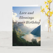 Kaart voor religieuze verjaardag (Gele Bloem)