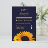 Kaart voor respons op zonneschermen (Navy Blue) (Staand voorkant)