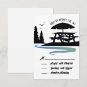 Kaart voor reunion RSVP-respons (Voorkant / Achterkant)