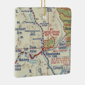  kaart voor Revelstoke BC Keramisch Ornament (Rechts)