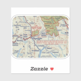 kaart voor Revelstoke BC Sticker