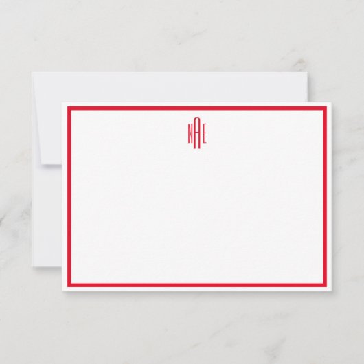 Kaart voor rode en witte platte noot (Voorkant)