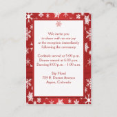 Kaart voor rode en witte sneeuwvlokken (Achterkant)