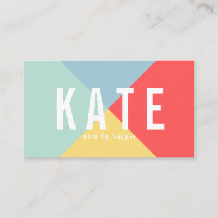 Kaart voor roekkleurige mammie contactkaartje