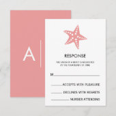 Kaart voor roze minimalistische aardeweddenschappe (Voorkant / Achterkant)