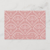 Kaart voor RSVP-behuizing voor modern deco-Lijst - (Achterkant)