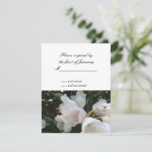 Kaart voor RSVP-respons met witte ventilator (Staand voorkant)