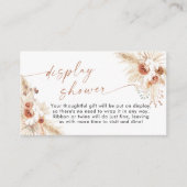 Kaart voor schermschoeisel | Boho Pampas Grass Ins (Voorkant)