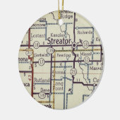 kaart voor schimmels en nerts keramisch ornament (Links)