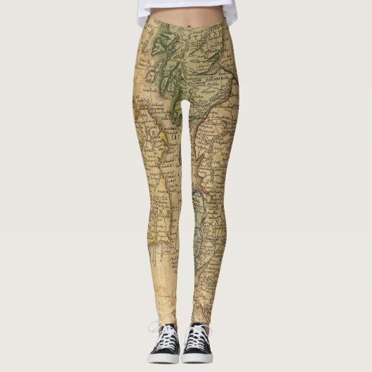 Kaart voor Schotland en Ierland Leggings (Voorkant)