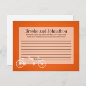 Kaart voor schrijfbaar advies Whimsical Oranje Dou (Voorkant / Achterkant)