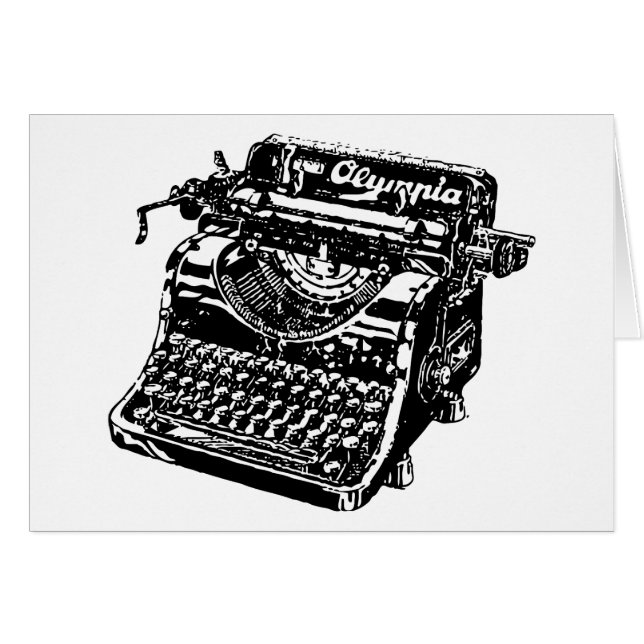  Kaart voor schrijfmachines (Voorkant Horizontaal)