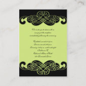 Kaart voor scrollen in zwart-wit en peergroen (Achterkant)