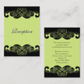 Kaart voor scrollen in zwart-wit en peergroen (Voorkant / Achterkant)