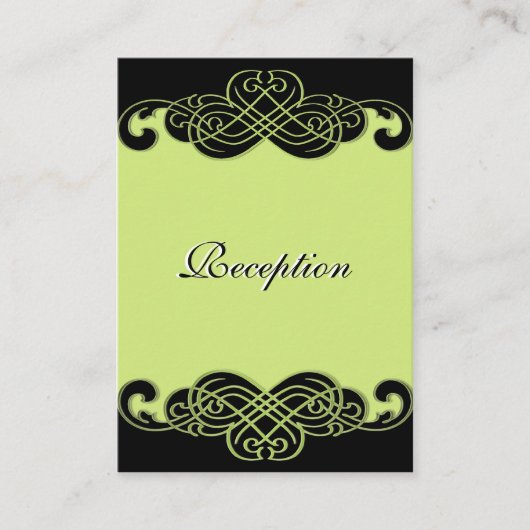 Kaart voor scrollen in zwart-wit en peergroen (Voorkant)