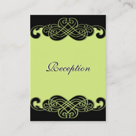 Kaart voor scrollen in zwart-wit en peergroen