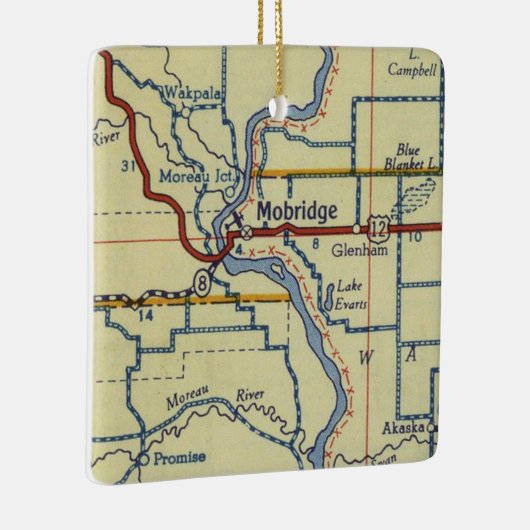  kaart voor SD-mobiliteitsprikkel Keramisch Ornament (Rechts)