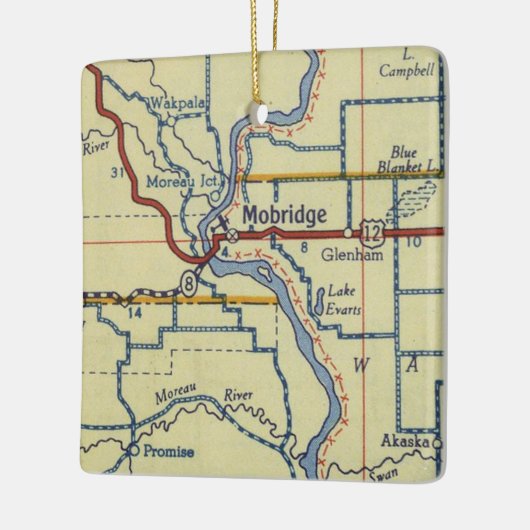  kaart voor SD-mobiliteitsprikkel Keramisch Ornament (Links)