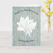 Kaart voor Senior in Nursing Home Beach Wood (Gele Bloem)