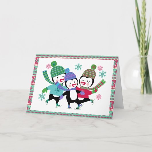 Kaart voor Skipguins Holiday Greeting (Voorkant)