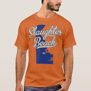 Kaart voor slachterij: Delaware DE Kaart T-shirt