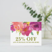 Kaart voor speciale acties voor het op de markt br (Staand voorkant)