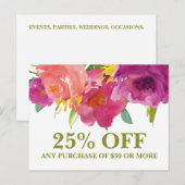 Kaart voor speciale acties voor het op de markt br (Voorkant / Achterkant)