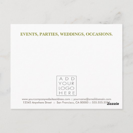 Kaart voor speciale acties voor het op de markt br (Achterkant)