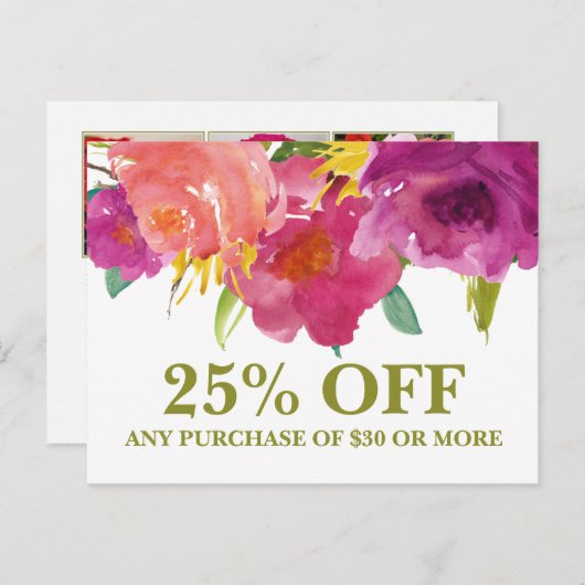 Kaart voor speciale acties voor het op de markt br (Voorkant / Achterkant)