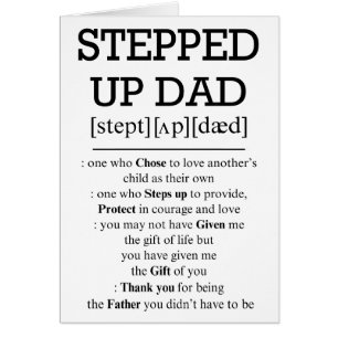 Kaart voor Step Dad, Stepped Up Dad