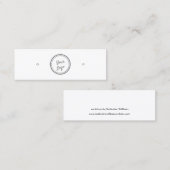 Kaart voor 'Stud Earring Display |Voeg uw Logo toe Mini Visitekaartje (Voorkant / Achterkant)