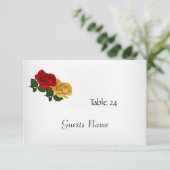 Kaart voor tabelplaatsing wit (Staand voorkant)