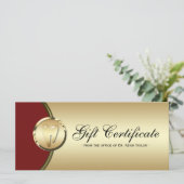 Kaart voor tandheelkundige Rack Cadeaubon Gold Mol (Staand voorkant)