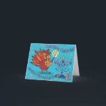 Kaart voor Thanksgiving en Chanoeka-Thankgivukkah!<br><div class="desc">Wanneer de herfst van de Chanoeka en van de Thanksgiving op dezelfde dag,  het "Thanksgivukkah" Dit jaar is,  zijn er eens binnen een levenoverlapping! Vier met pret mashups zoals deze pret Turkije. Slok op,  slok op!</div>
