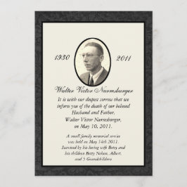 Kaart voor traditionele bekendmaking van doodvonni