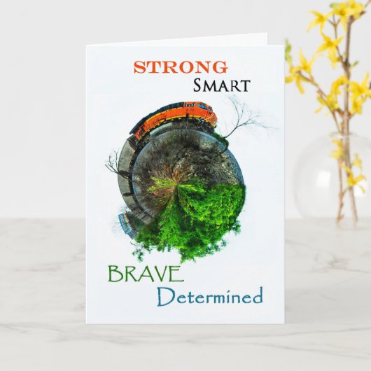 Kaart voor treinaanmoediging (Gele Bloem)