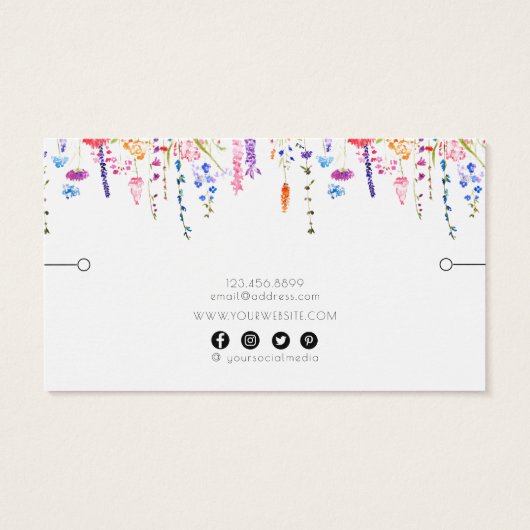 Kaart voor trombocytenweergave ・ Waterverf Wildblo (Achterkant)