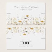 Kaart voor trombocytenweergave ・ Waterverf Wildblo (Voorkant /achterkant)