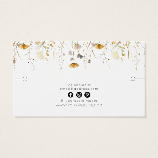 Kaart voor trombocytenweergave ・ Waterverf Wildblo (Achterkant)