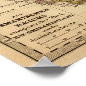 Kaart voor Turkije en Griekenland Poster (Hoek)