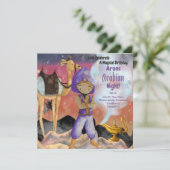 Kaart voor uitnodiging van Arabieren om de avond t (Staand voorkant)